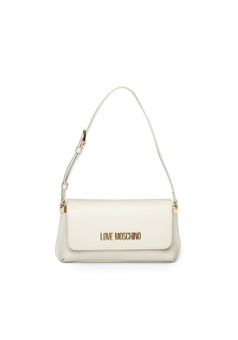 ivory flat shoulder bag LOVE MOSCHINO | JC4058PP1MLO0-110